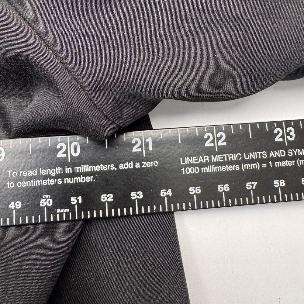 Orvis Shirt Womens Large Black Short Sleeve Button Front Band Collar Casual - Picture 7 of 9